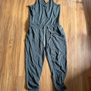 Gray racer back vuori Jumpsuit